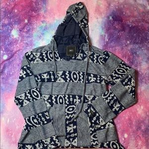 OBEY Blue and White Hoodie